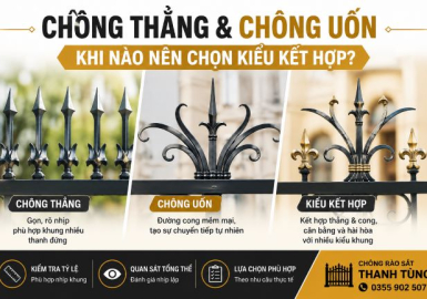 Chông Thẳng Và Chông Uốn Hay Kiểu Kết Hợp: Nên Chọn Theo Tiêu Chí Nào?