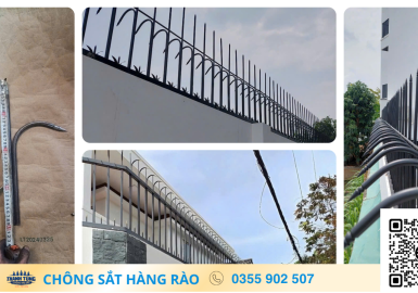 Giải Pháp Kết Hợp Chông Lá Và Chông Nhọn Cho Hàng Rào Sắt Hiện Đại