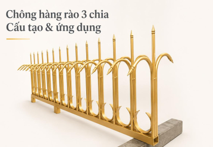 Quá trình gia công chông hàng rào 3 chia từ chi tiết rời đến khung hoàn thiện