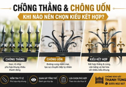 Chông Thẳng Và Chông Uốn Hay Kiểu Kết Hợp: Nên Chọn Theo Tiêu Chí Nào?