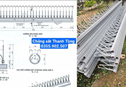 chông hàng rào trạm điện