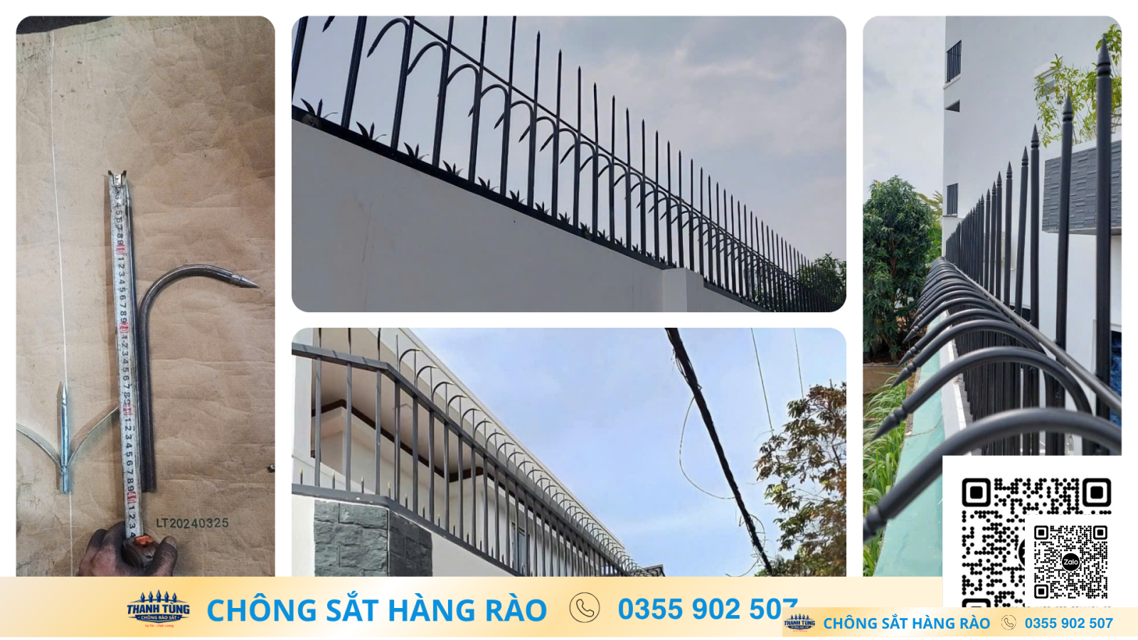 KẾT HỢP CHÔNG LÁ VÀ CHÔNG NHỌN CHO HÀNG RÀO