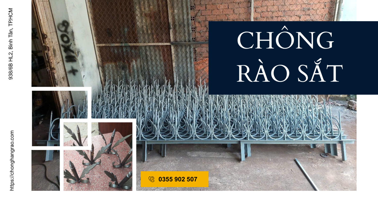 GIA CÔNG CHÔNG RÀO SẮT THEO YÊU CẦU TẠI BÌNH TÂN