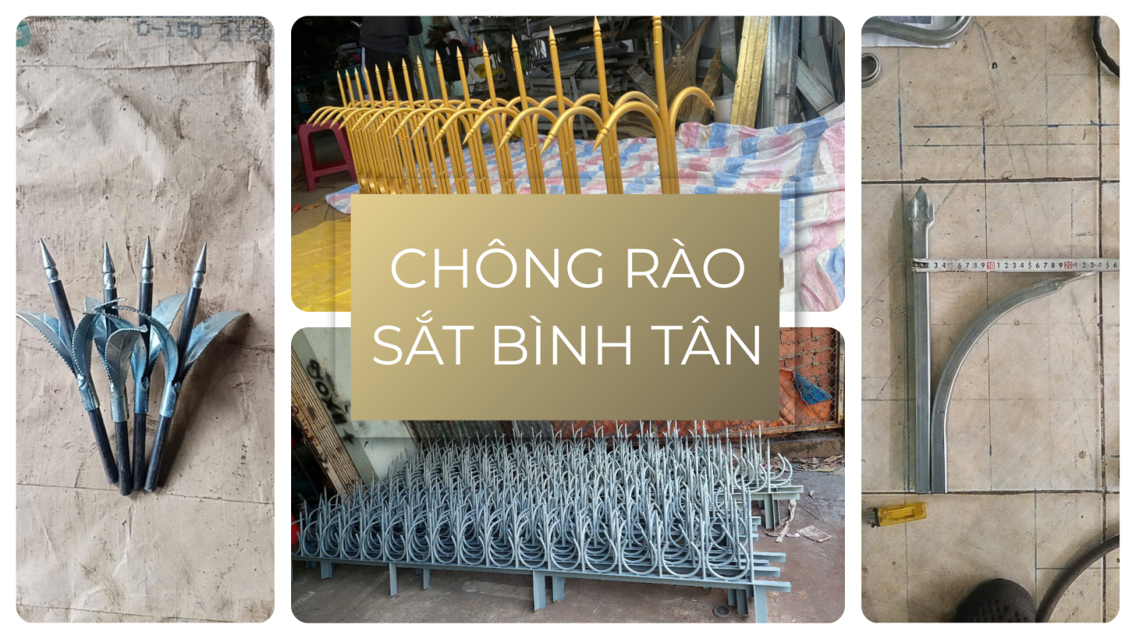 SẢN XUẤT CHÔNG RÀO SẮT TẠI BÌNH TÂN