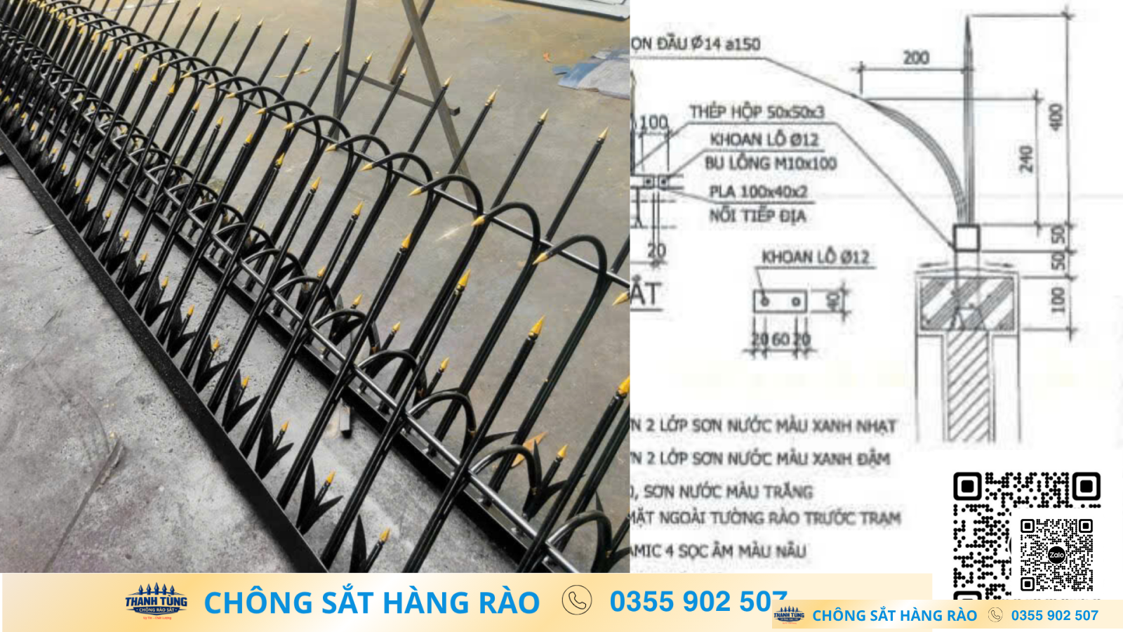 Công trình trạm điện sắt 14 ly