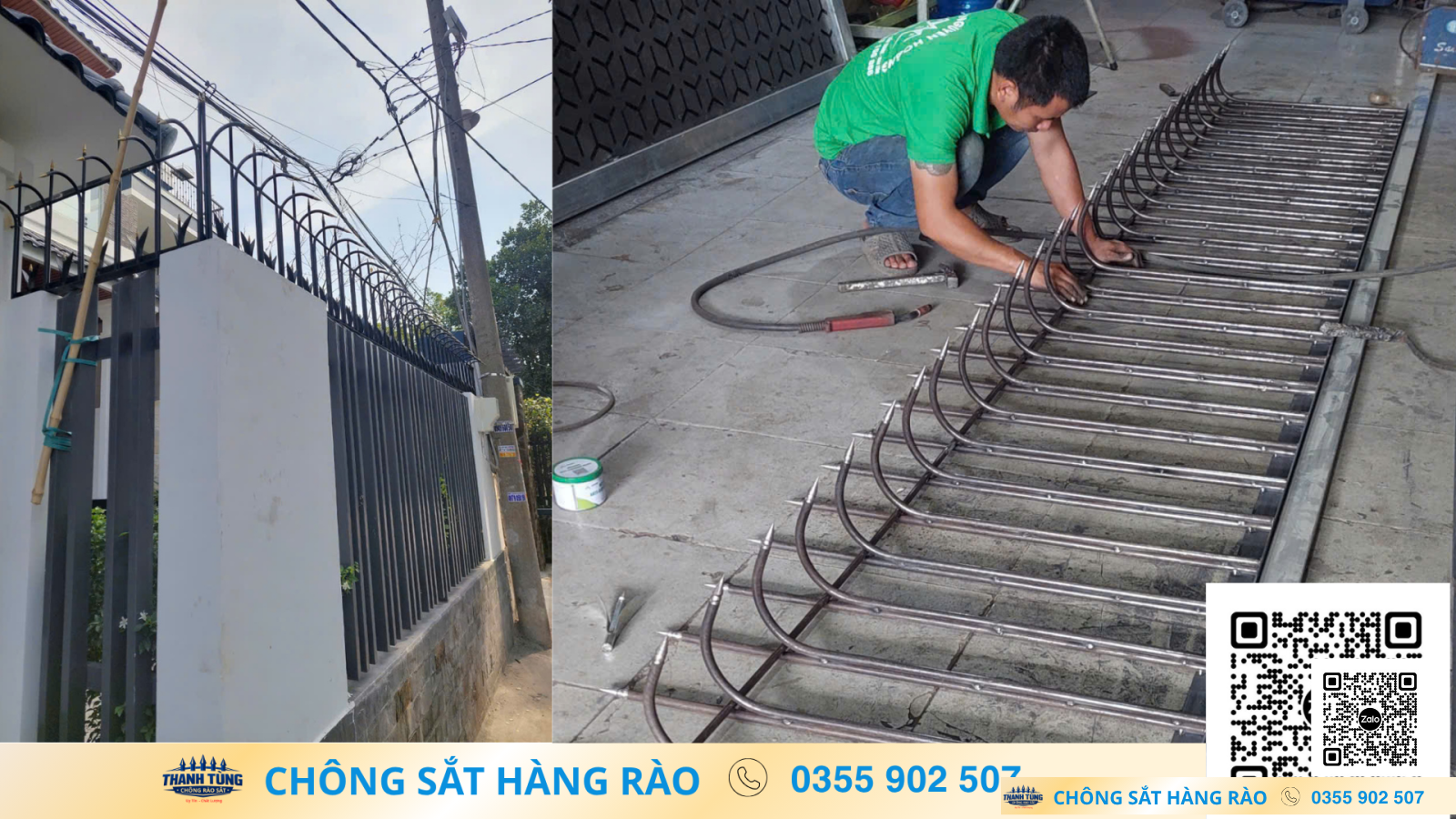 Mẫu chông hàng rào