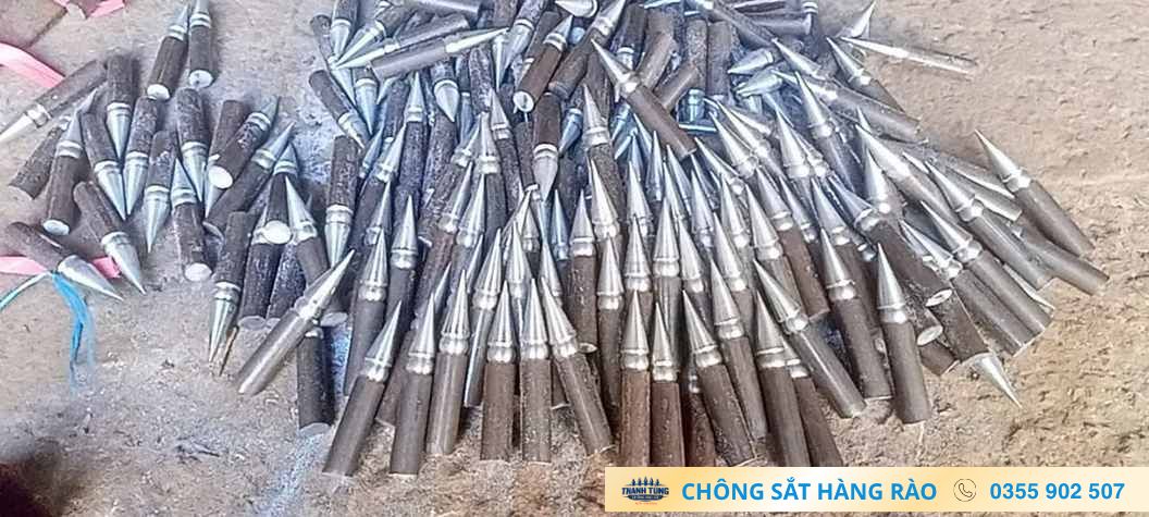 Chông sắt đầu nhọn dạng thanh