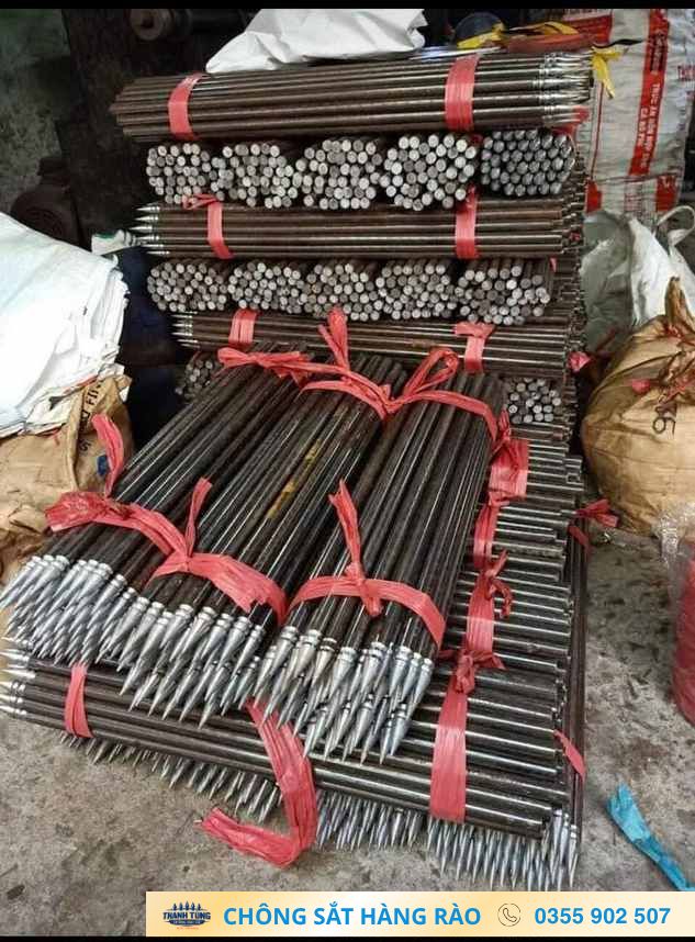 Các bộ chông sắt được đóng bó