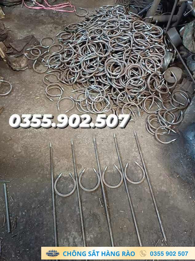 Chi tiết chông uốn tròn thực tế