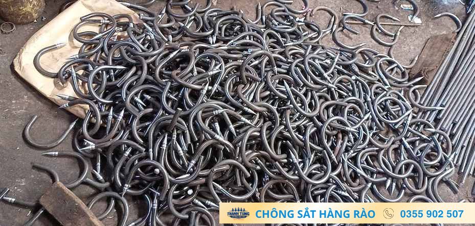 Chi tiết vòng uốn dùng cho chông sắt