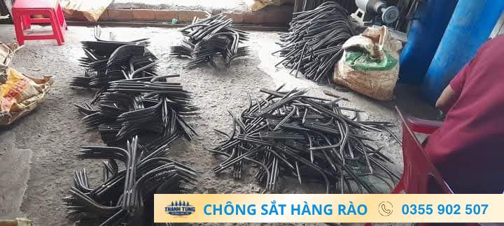 Chi tiết chông sắt sau gia công