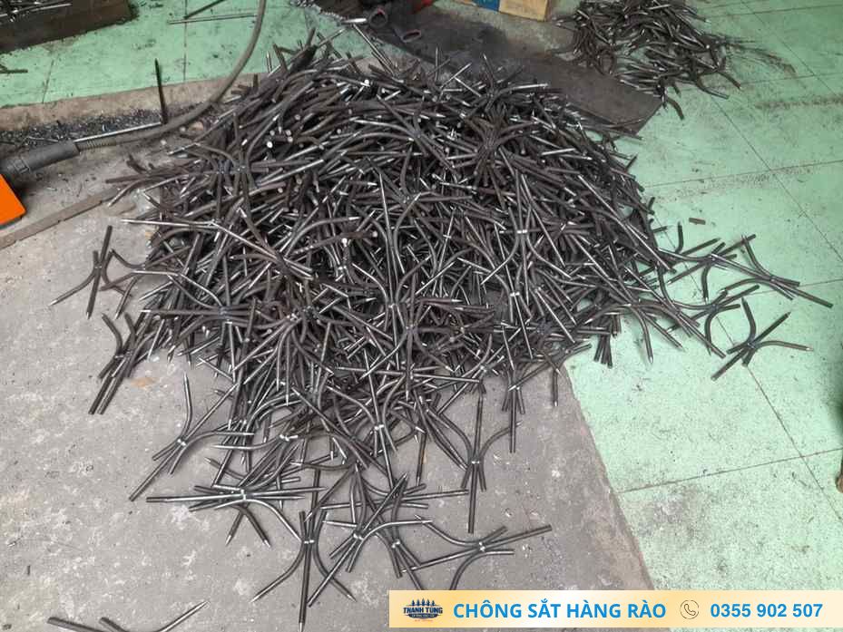 Lô chông sắt nhiều nhánh tại xưởng