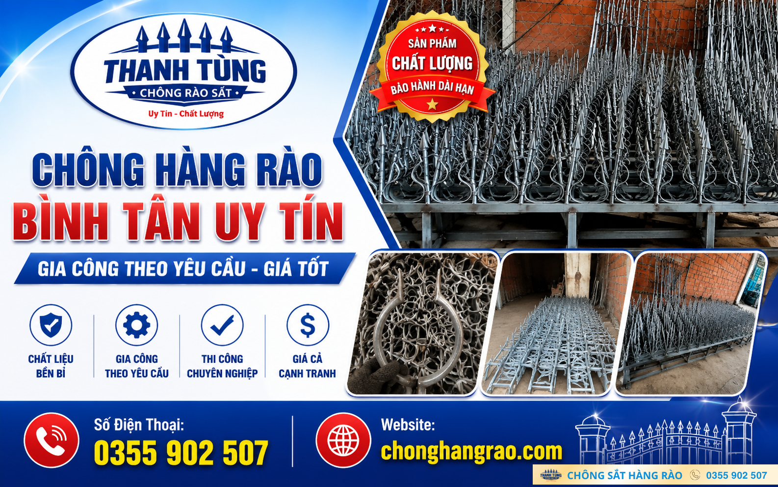 chông hàng rào Bình Tân